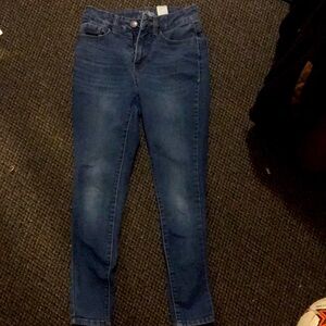 Blue Skinny jeans. Time and tru